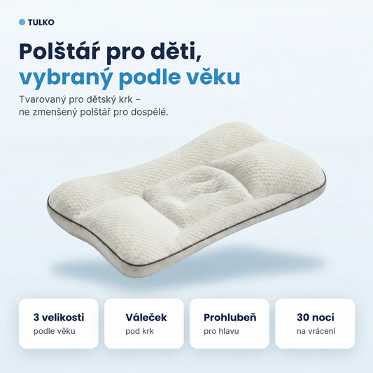 Polštář pro děti Tulko, vybraný podle věku