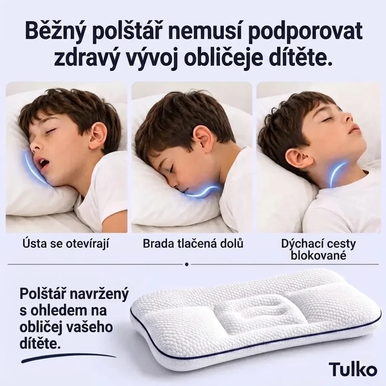 Zlepšete Spánek Vašeho Dítěte — Ortopedický Polštář Tulko